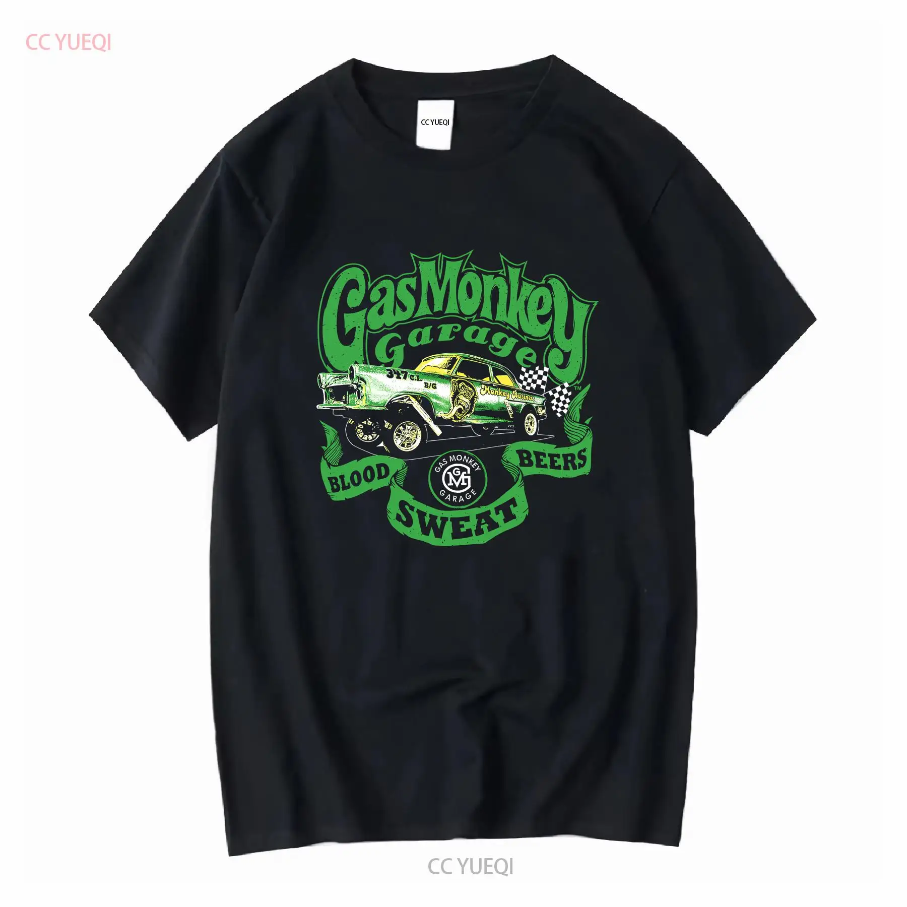 Men'S Fashion Garage - Męska koszulka modna 2024 Gas Monkeys