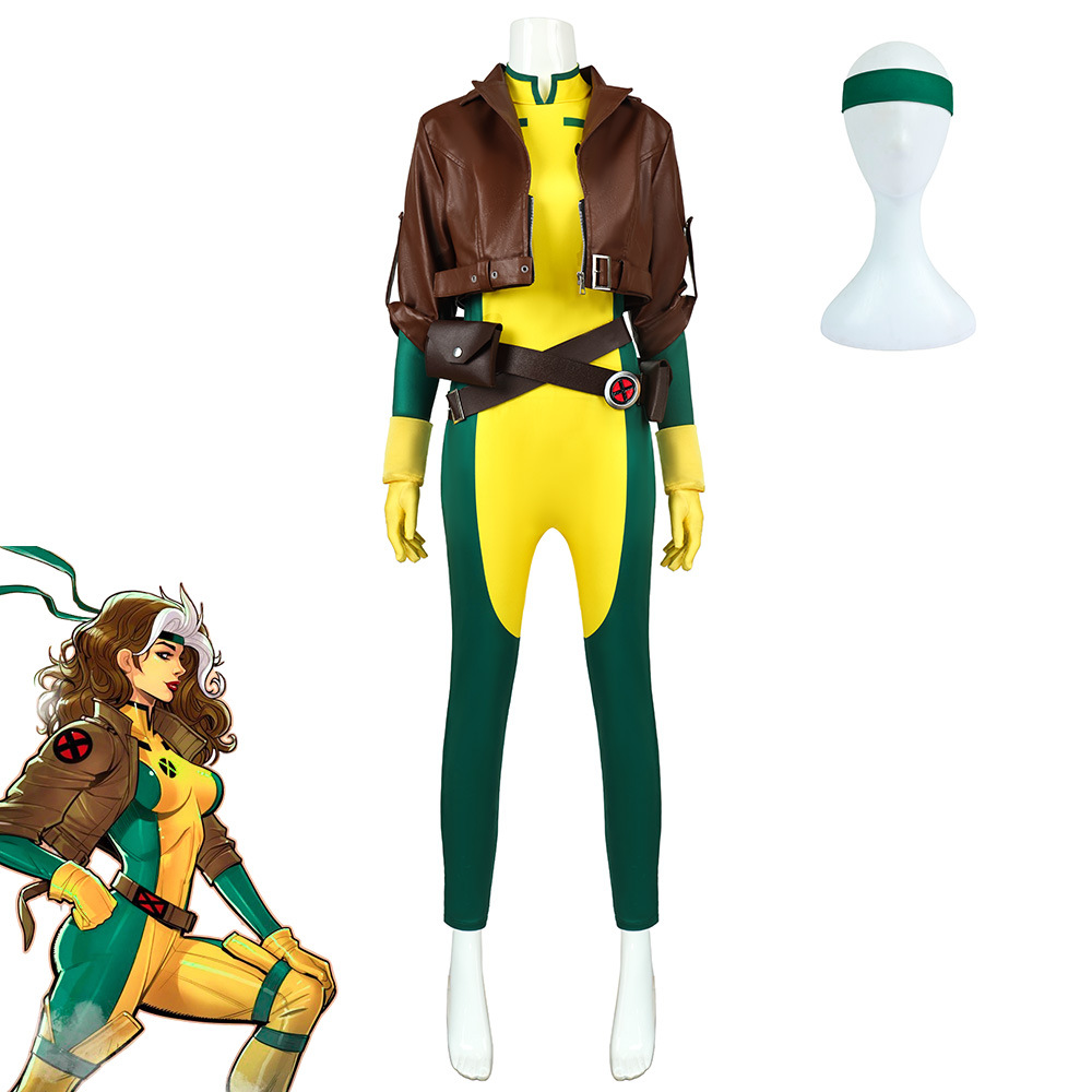 Mens Fashion Jumpsuit - 2026 Nowy Kostium Cosplay Rogue X-Men