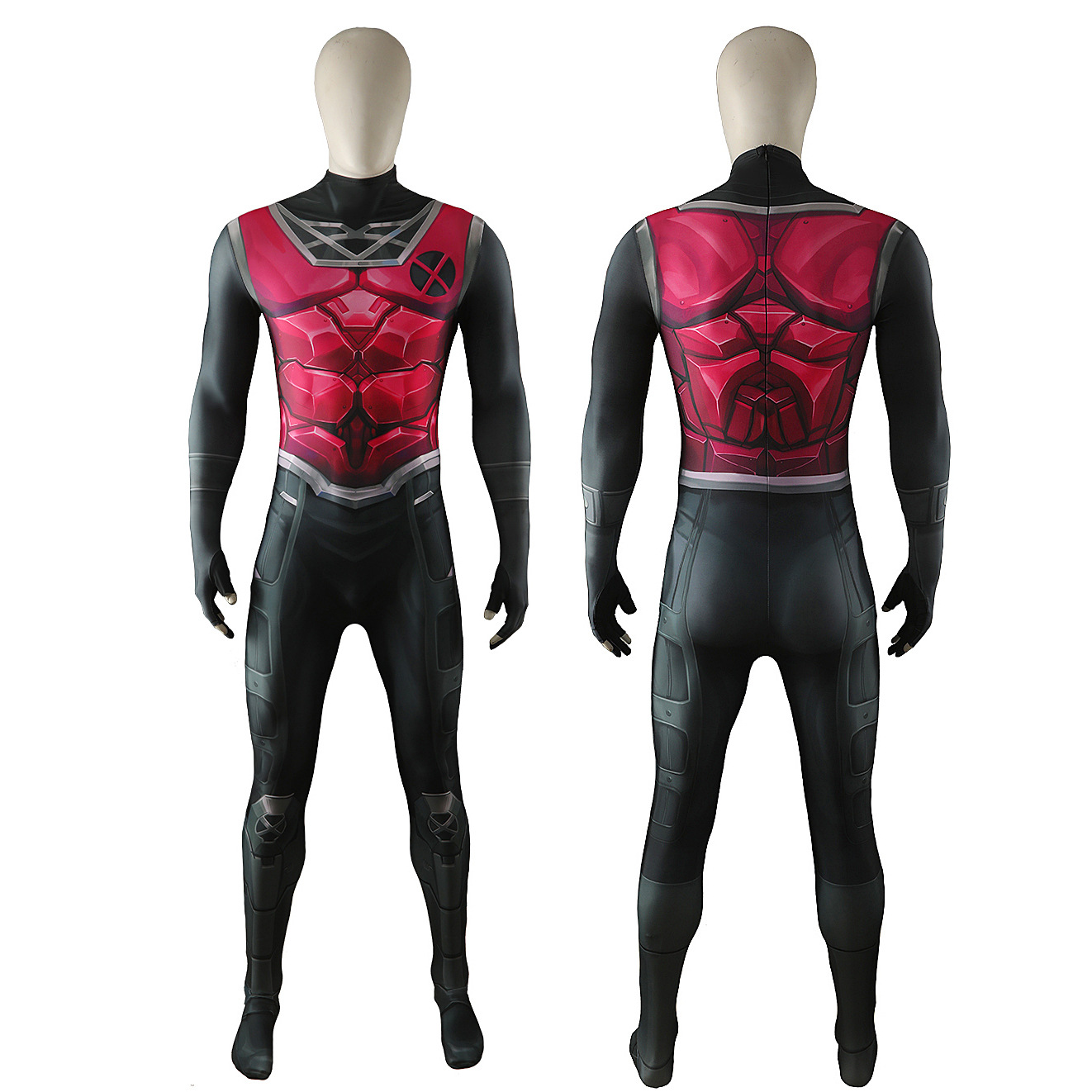 Mens Fashion Jumpsuit - Kostium Gambit Remy LeBeau Cosplay na