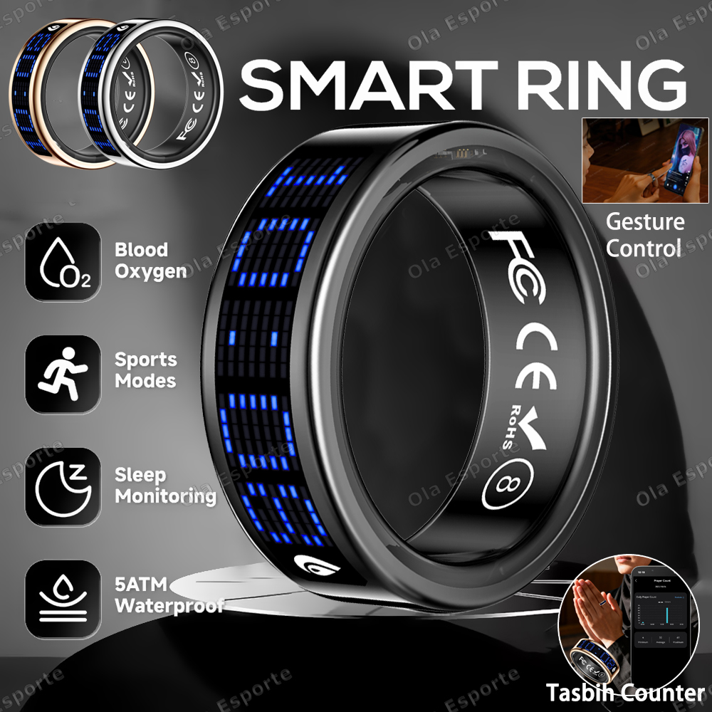 Men'S Fashion Rings - Inteligentny pierścień z wyświetlaczem, funkcją powiadamiania