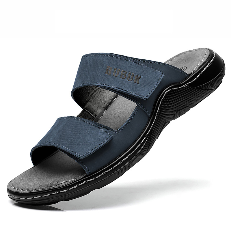 Men'S Fashion For 45 Years Old - Sandały męskie sportowe z licowej skóry