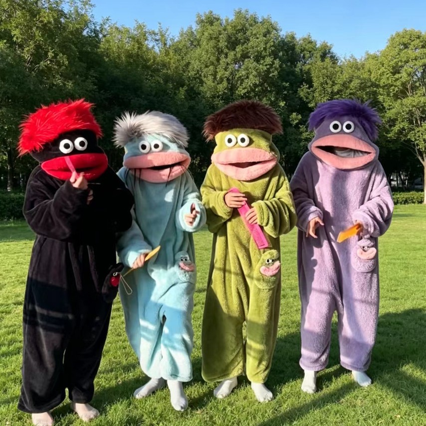 Mens Fashion Jumpsuit - Ciepłe, grube piżamy onesie z polaru
