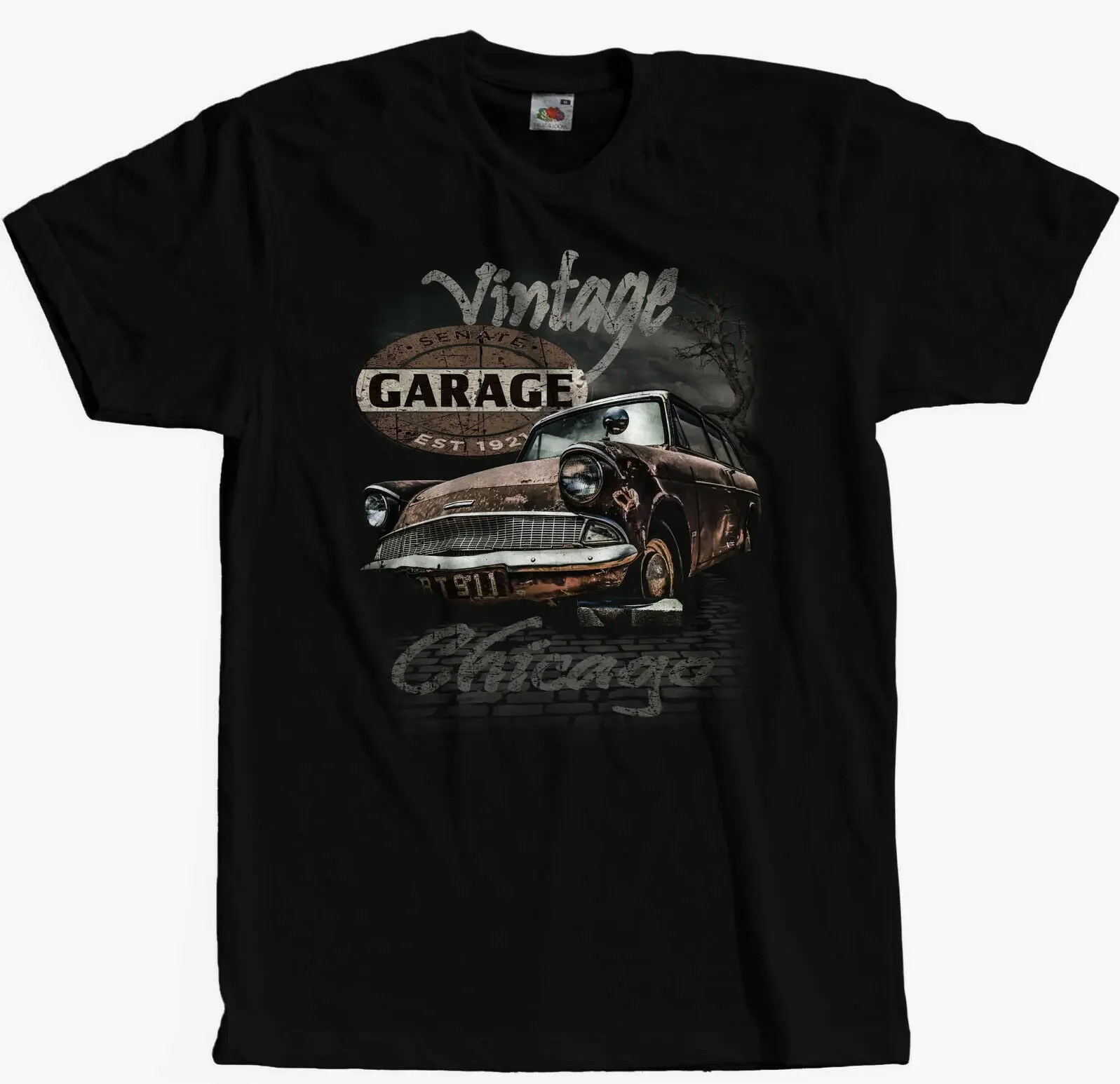 Men'S Fashion Garage - Koszulka Męska Garaż Custom Car Vintage