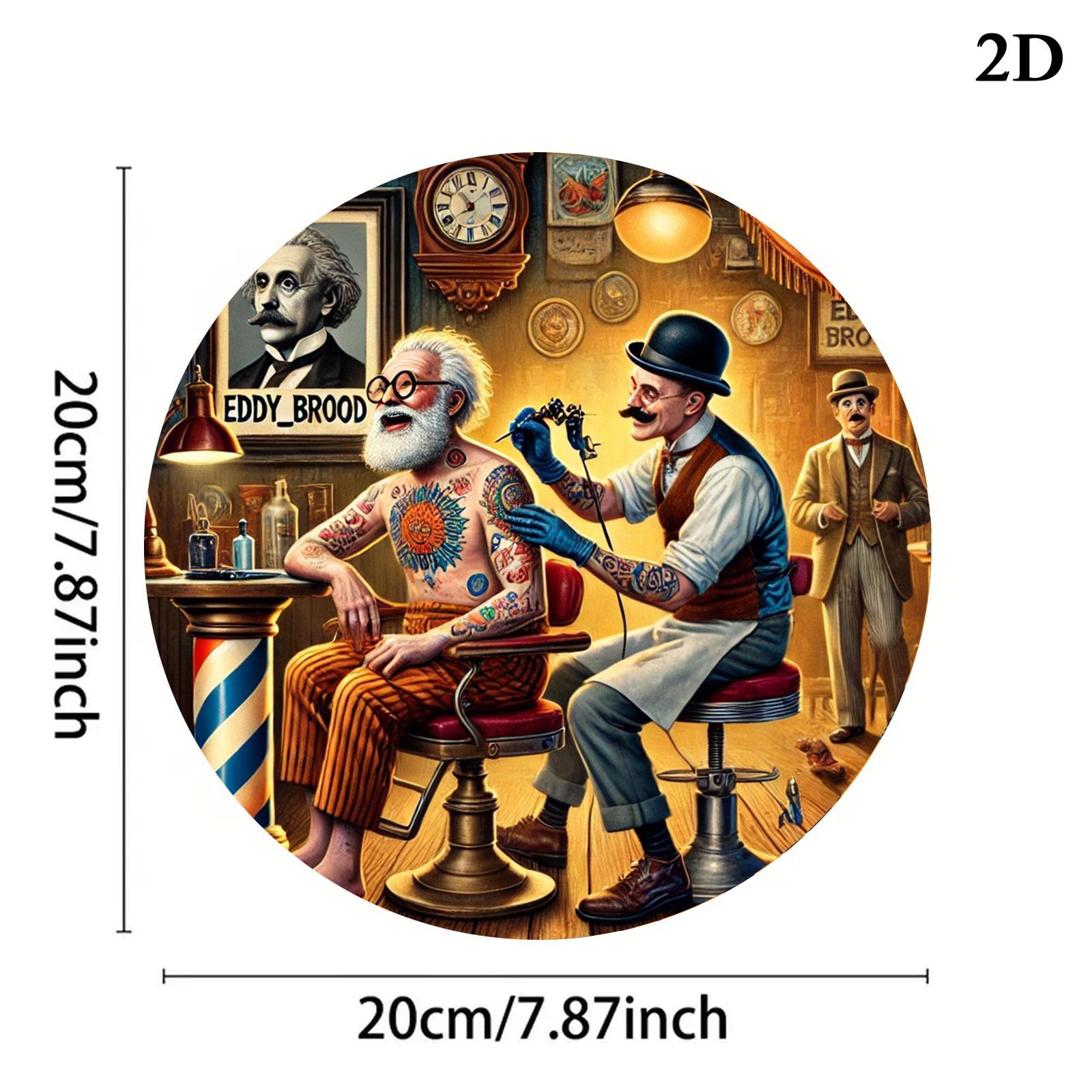 Vintage Ilustracja Salonu Fryz – Men'S Fashion Garage recenzja i cena