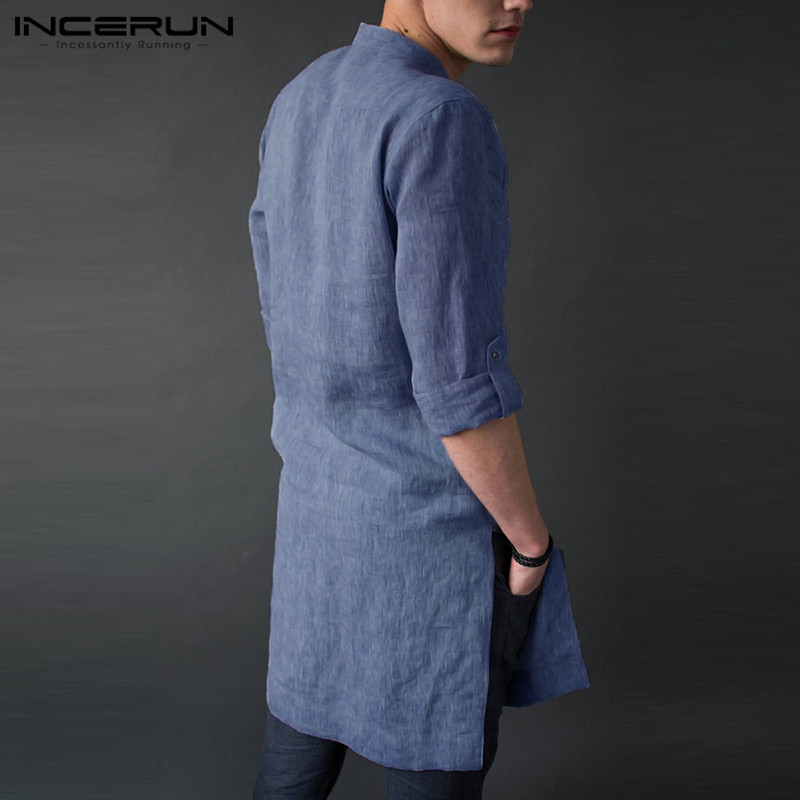 INCERUN Męskie koszulki midi z – Men'S Fashion Kurta recenzja i cena