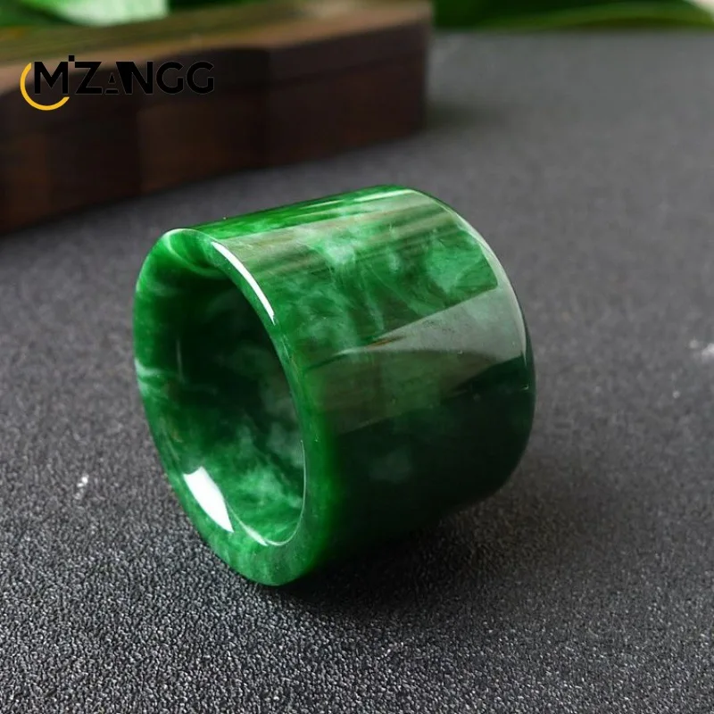 Naturalny Myanmar jadeitowy pi – Men'S Fashion Rings recenzja i cena