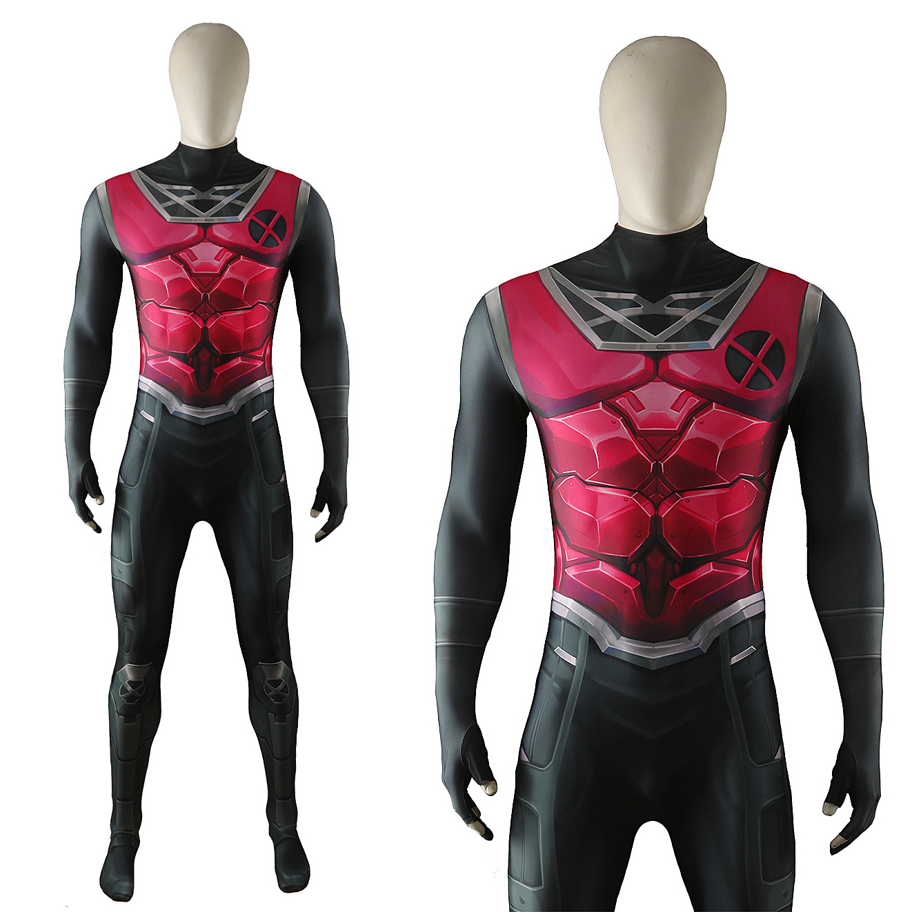Kostium Gambit Remy LeBeau Cos – Mens Fashion Jumpsuit recenzja i cena