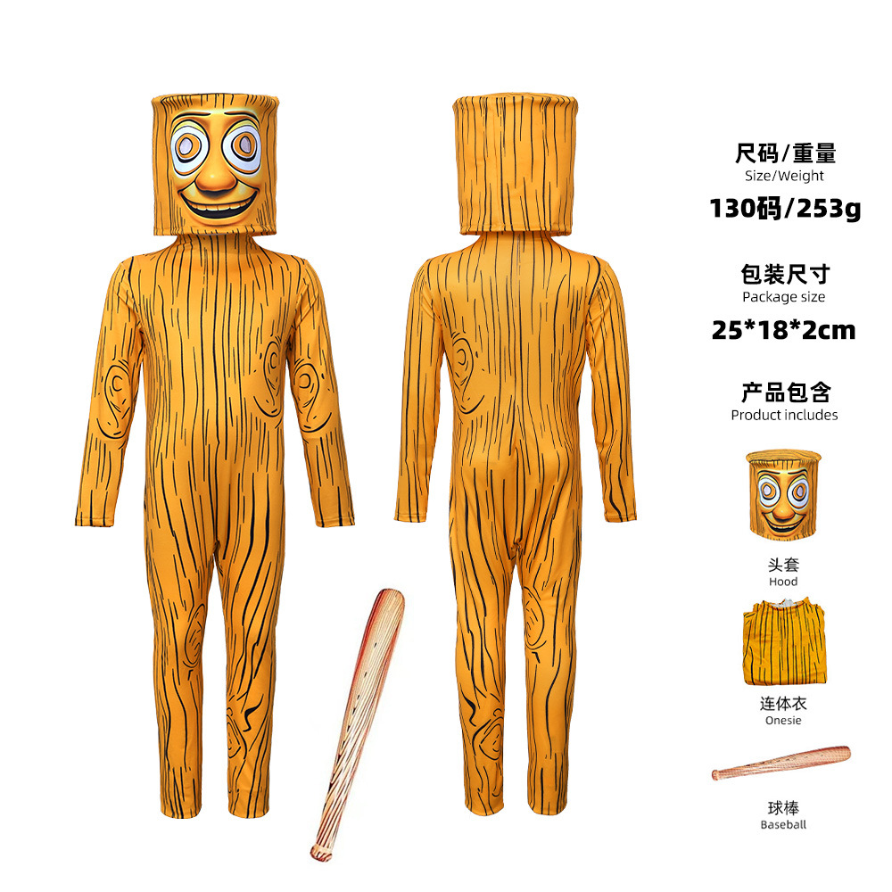 Brązowy Kreskówkowy Strój Zent – Mens Fashion Jumpsuit recenzja i cena