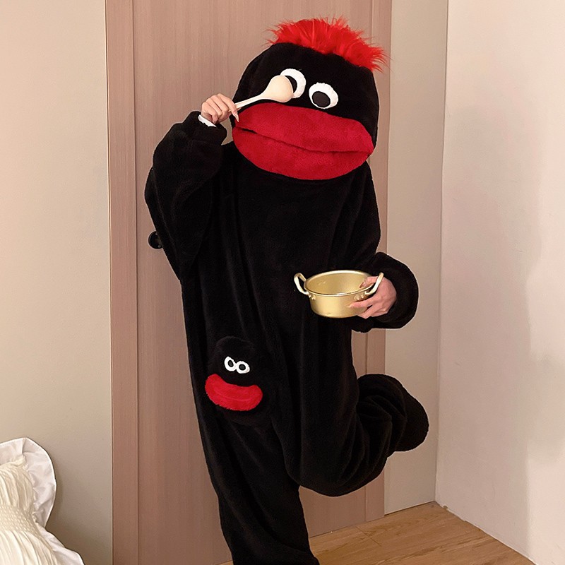 Ciepłe, grube piżamy onesie z  – Mens Fashion Jumpsuit recenzja i cena