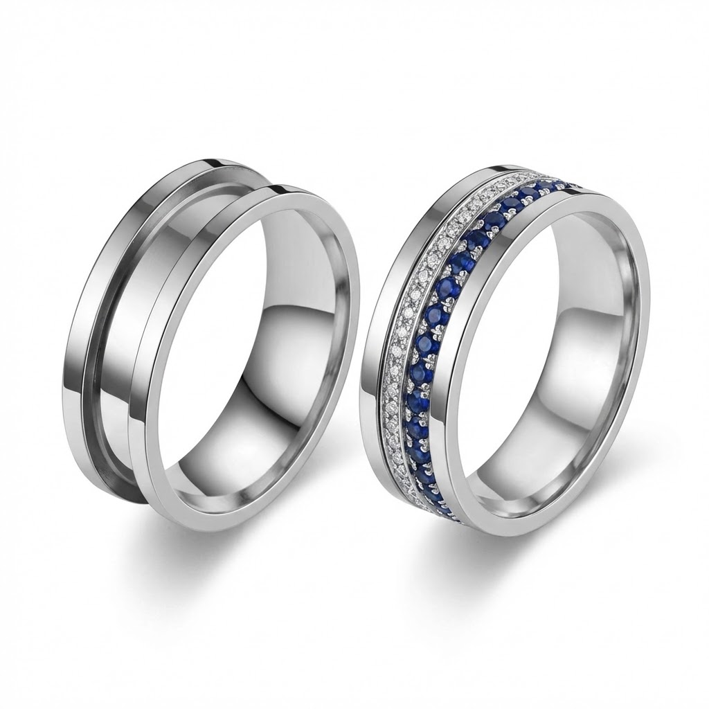 5 szt. Półfabrykatów pierścien – Men'S Fashion Rings recenzja i cena