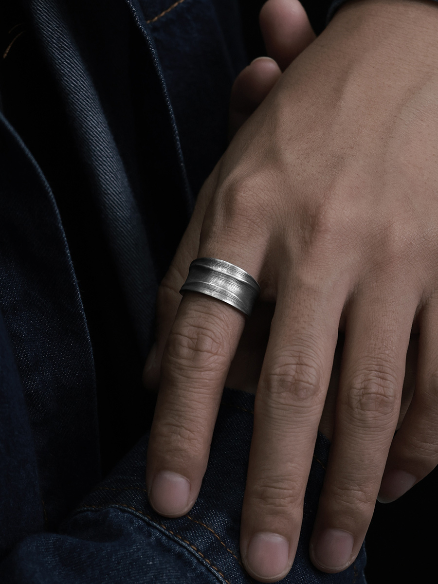 Oryginalny szeroki pierścień m – Men'S Fashion Rings recenzja i cena