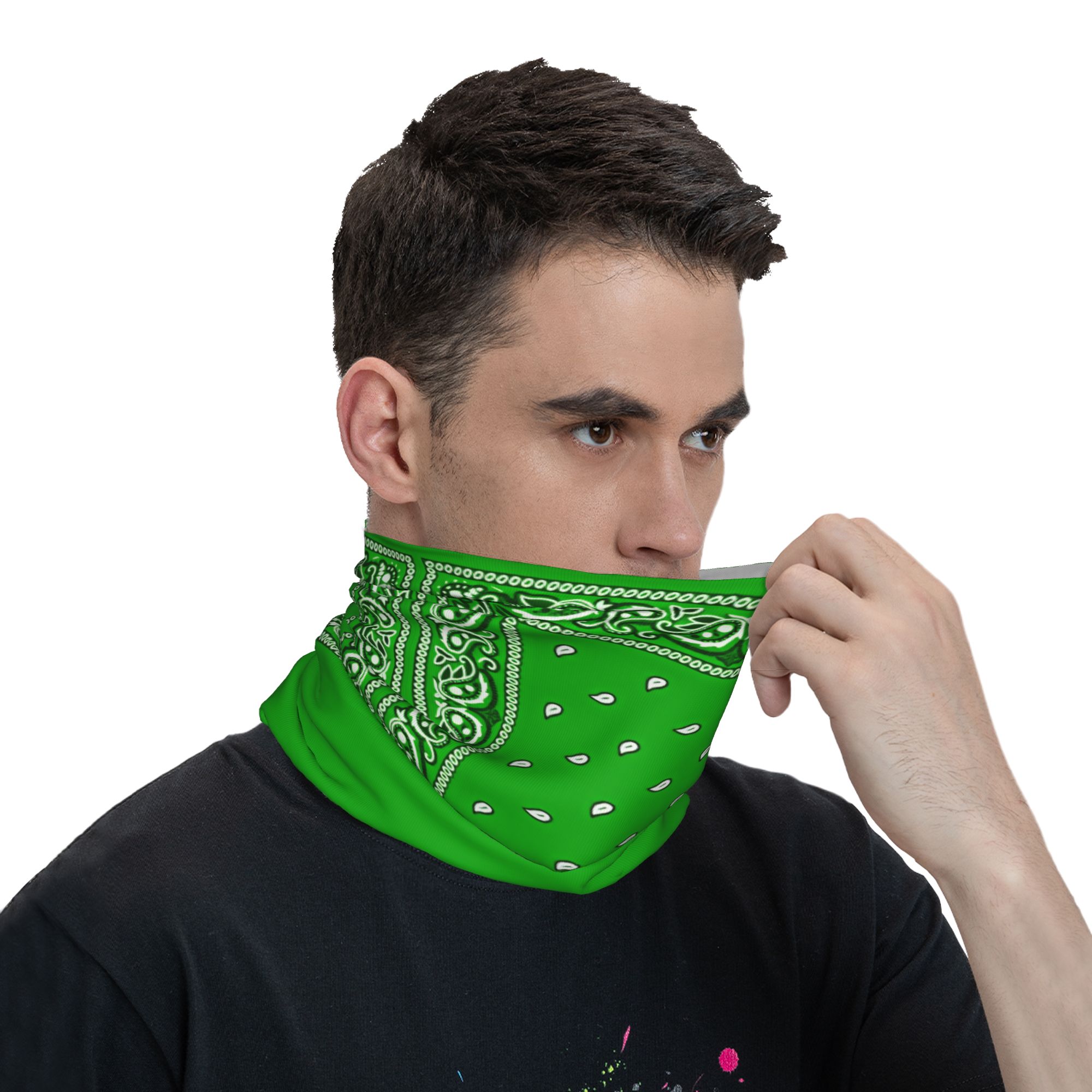 Zielona Bandana Fajna Maska Ro – Men'S Fashion Rings recenzja i cena